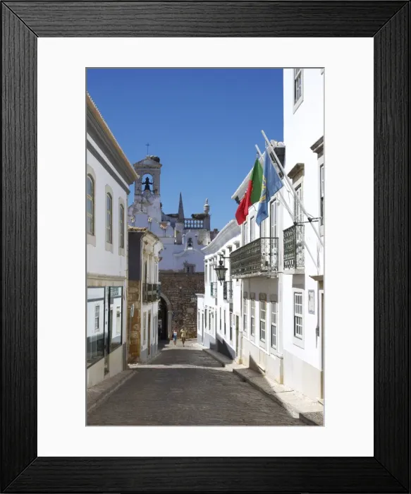 Framed Print : Arco da Vila, Old Town, Faro, Algarve, Portugal, Europe Framed Print : Arco da Vila, Old Town, Faro, Algarve, Portugal, Europe
