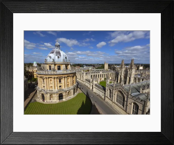 Framed Print : View over Radcliffe Camera and All Souls College, Oxford, Oxfordshire, England Framed Print : View over Radcliffe Camera and All Souls College, Oxford, Oxfordshire, England