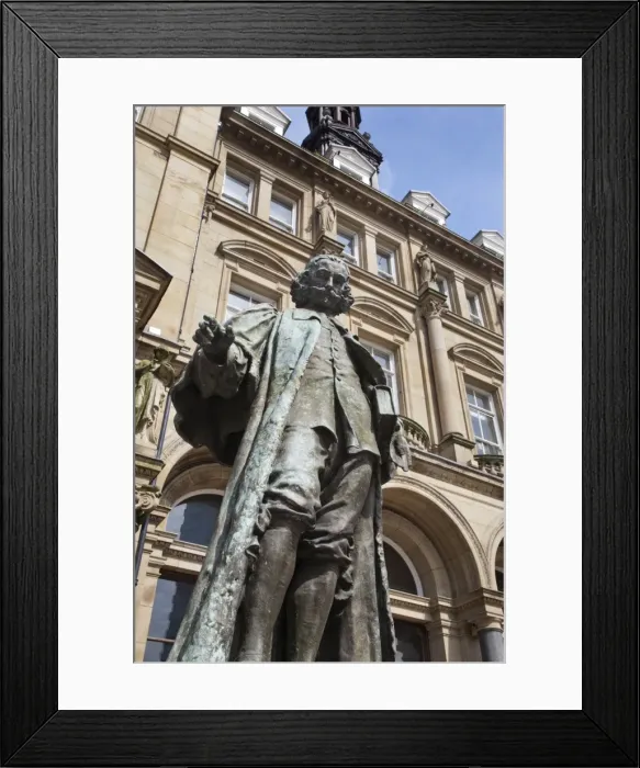 Framed Print : John Harrison statue in City Square, Leeds, West Yorkshire, Yorkshire, England, United Kingdom, Europe Framed Print : John Harrison statue in City Square, Leeds, West Yorkshire, Yorkshire, England, United Kingdom, Europe