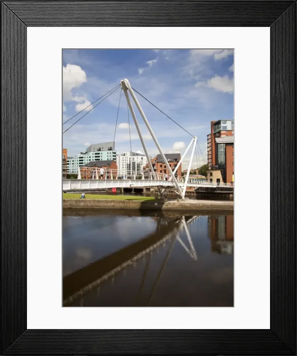 Framed Print : Knights Way Bridge at Leeds Lock No 1, Leeds, West Yorkshire, Yorkshire, England, United Kingdom, Europe Framed Print : Knights Way Bridge at Leeds Lock No 1, Leeds, West Yorkshire, Yorkshire, England, United Kingdom, Europe