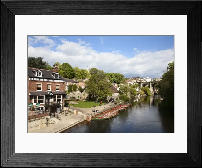 Framed Print : Rowing boats on the River Nidd, Knaresborough, North Yorkshire, England Framed Print : Rowing boats on the River Nidd, Knaresborough, North Yorkshire, England