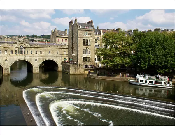 Pulteney Bridge and River Avon, Bath, UNESCO World Heritage Site, Avon, England, United Kingdom, Europe