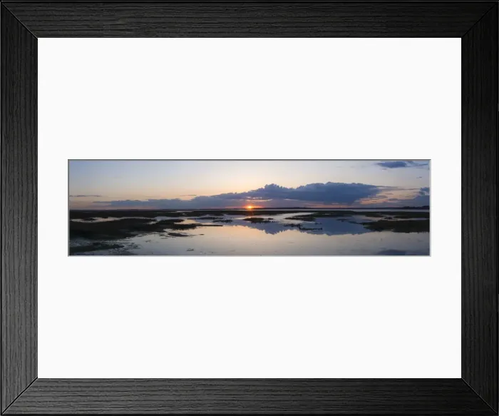 Framed Print : Sunset over marshes of Chichester Harbour on a very still evening, West Sussex, England, United Kingdom, Europe Framed Print : Sunset over marshes of Chichester Harbour on a very still evening, West Sussex, England, United Kingdom, Europe