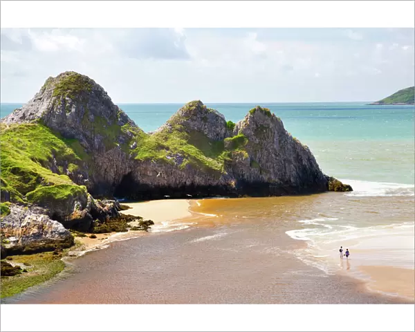 Three Cliffs Bay, Gower, Wales, United Kingdom, Europe