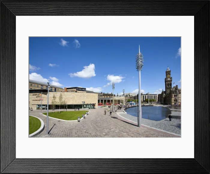 Framed Print : Bradford City Park, City of Bradford, West Yorkshire, England Framed Print : Bradford City Park, City of Bradford, West Yorkshire, England