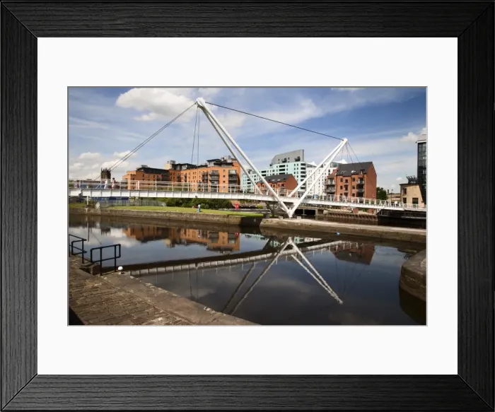 Framed Print : Knights Way Bridge at Leeds Lock No 1, Leeds, West Yorkshire, Yorkshire, England, United Kingdom, Europe Framed Print : Knights Way Bridge at Leeds Lock No 1, Leeds, West Yorkshire, Yorkshire, England, United Kingdom, Europe