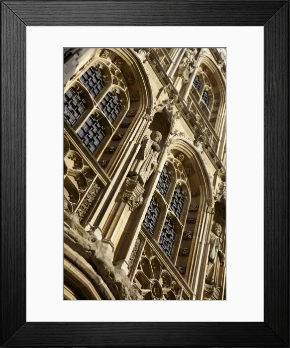 Framed Print : Decorative stonework, Cambridge, England Framed Print : Decorative stonework, Cambridge, England