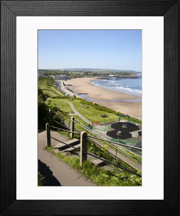 Framed Print : North Sands from Cliff Steps, Scarborough, North Yorkshire, Yorkshire, England, United Kingdom, Europe Framed Print : North Sands from Cliff Steps, Scarborough, North Yorkshire, Yorkshire, England, United Kingdom, Europe