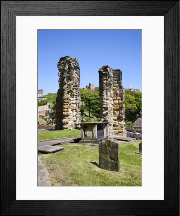 Framed Print : Castle Ruins from St. Marys Churchyard, Scarborough, North Yorkshire, Yorkshire, England, United Kingdom, Europe Framed Print : Castle Ruins from St. Marys Churchyard, Scarborough, North Yorkshire, Yorkshire, England, United Kingdom, Europe