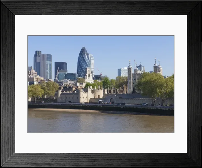 Framed Print : City of London financial district buildings and the Tower of London, London, England, United Kingdom, Europe Framed Print : City of London financial district buildings and the Tower of London, London, England, United Kingdom, Europe