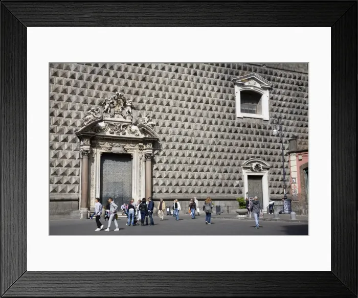 Framed Print : Gesu Nuovo Church in Naples, Campania, Italy, Europe Framed Print : Gesu Nuovo Church in Naples, Campania, Italy, Europe