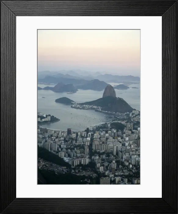 Framed Print : View of the Pao de Acucar (Sugar Loaf Mountain) and the Bay of Botafogo, Rio de Janeiro, Brazil, South America Framed Print : View of the Pao de Acucar (Sugar Loaf Mountain) and the Bay of Botafogo, Rio de Janeiro, Brazil, South America