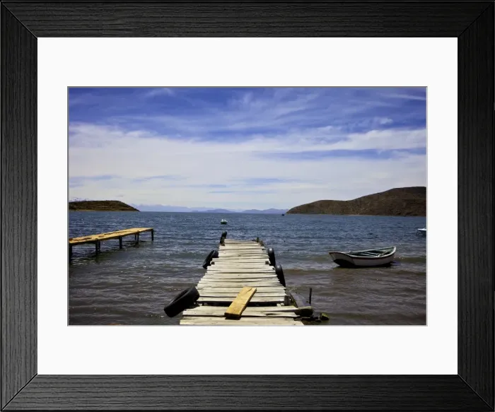 Framed Print : Jetty at Challapampa, Isla del Sol, Lake Titicaca, Bolivia, South America Framed Print : Jetty at Challapampa, Isla del Sol, Lake Titicaca, Bolivia, South America