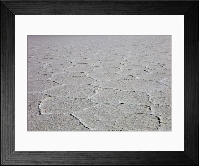 Framed Print : Details of the salt deposits in the Salar de Uyuni salt flat, southwestern Bolivia, Bolivia, South America Framed Print : Details of the salt deposits in the Salar de Uyuni salt flat, southwestern Bolivia, Bolivia, South America