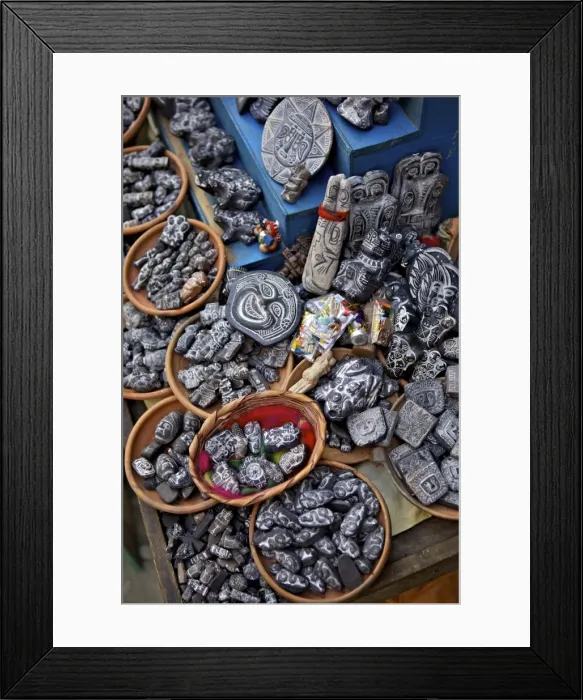 Framed Print : Ceremonial statues for sale in Witches Market, La Paz, Bolivia, South America Framed Print : Ceremonial statues for sale in Witches Market, La Paz, Bolivia, South America