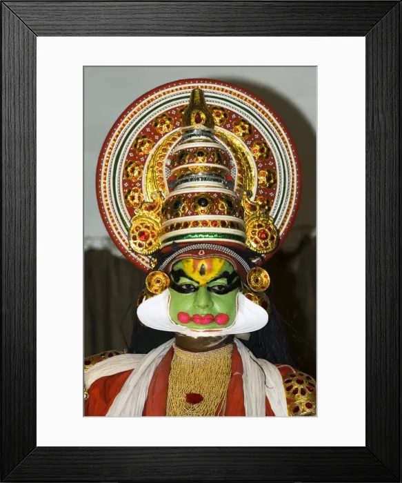 Framed Print : Kathakali Dancer, Kochi (Cochin), Kerala, India, Asia Framed Print : Kathakali Dancer, Kochi (Cochin), Kerala, India, Asia