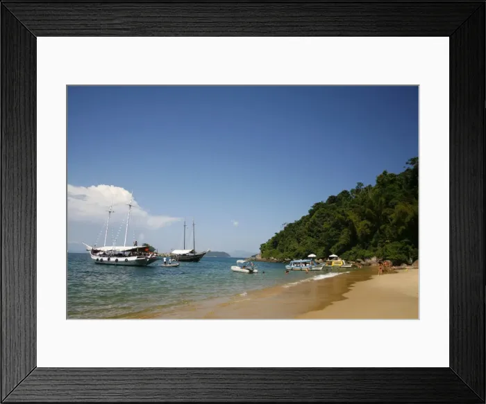Framed Print : Lulas Beach near Parati, Rio de Janeiro State, Brazil, South America Framed Print : Lulas Beach near Parati, Rio de Janeiro State, Brazil, South America