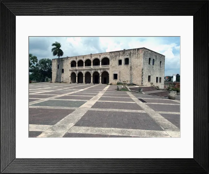 Framed Print : The Alcazar, early 16th century, home of Christopher Columbuss son, Diego, Santo Domingo, Dominican Republic, West Indies, Caribbean, Central America Framed Print : The Alcazar, early 16th century, home of Christopher Columbuss son, Diego, Santo Domingo, Dominican Republic, West Indies, Caribbean, Central America