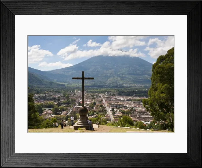 Framed Print : View of Antigua from Cross on the Hill Park, UNESCO World Heritage Site, Guatemala, Central America Framed Print : View of Antigua from Cross on the Hill Park, UNESCO World Heritage Site, Guatemala, Central America