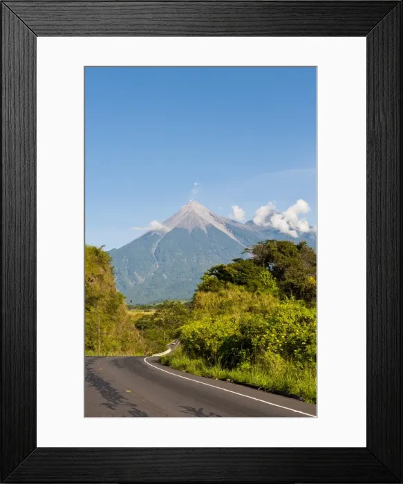 Framed Print : Fuego Volcano, Antigua, Guatemala, Central America Framed Print : Fuego Volcano, Antigua, Guatemala, Central America