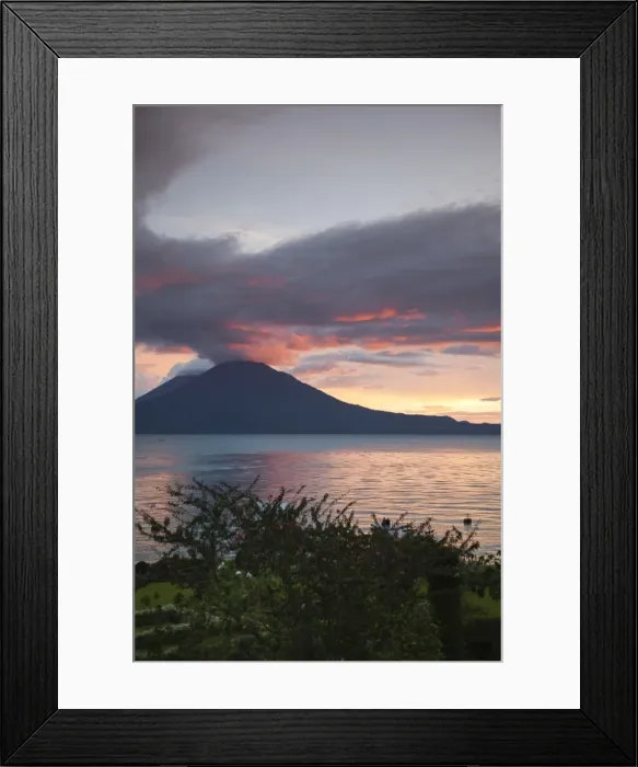 Framed Print : Toliman volcano, Lago de Atitlan, Guatemala, Central America Framed Print : Toliman volcano, Lago de Atitlan, Guatemala, Central America