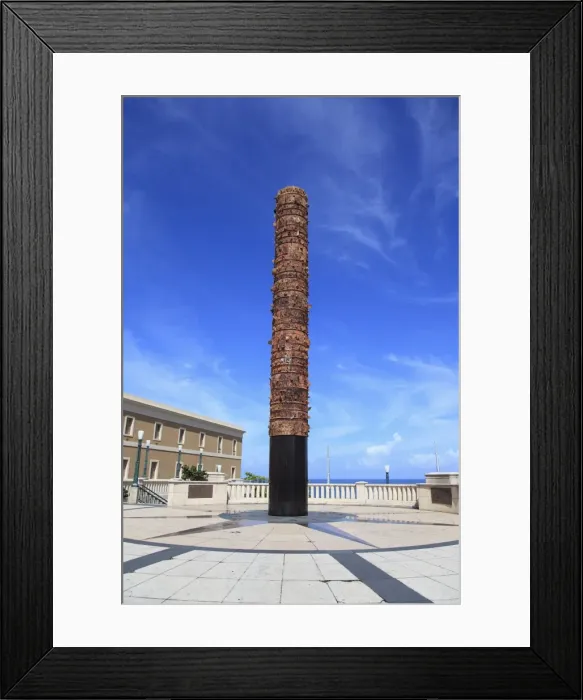 Framed Print : Plaza del Quinto Centenario, Totem pole statue, Old San Juan, San Juan, Puerto Rico, West Indies, Caribbean, United States of America, Central America Framed Print : Plaza del Quinto Centenario, Totem pole statue, Old San Juan, San Juan, Puerto Rico, West Indies, Caribbean, United States of America, Central America