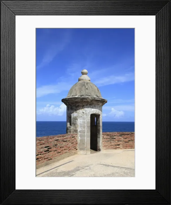 Framed Print : Sentry, San Cristobal Fort (Castillo de San Cristobal), UNESCO World Heritage Site, Old San Juan, San Juan, Puerto Rico, West Indies, Caribbean, United States of America, Central America