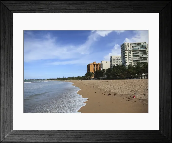 Framed Print : Beach, Isla Verde, San Juan, Puerto Rico, West Indies, Caribbean, United States of America, Central America Framed Print : Beach, Isla Verde, San Juan, Puerto Rico, West Indies, Caribbean, United States of America, Central America