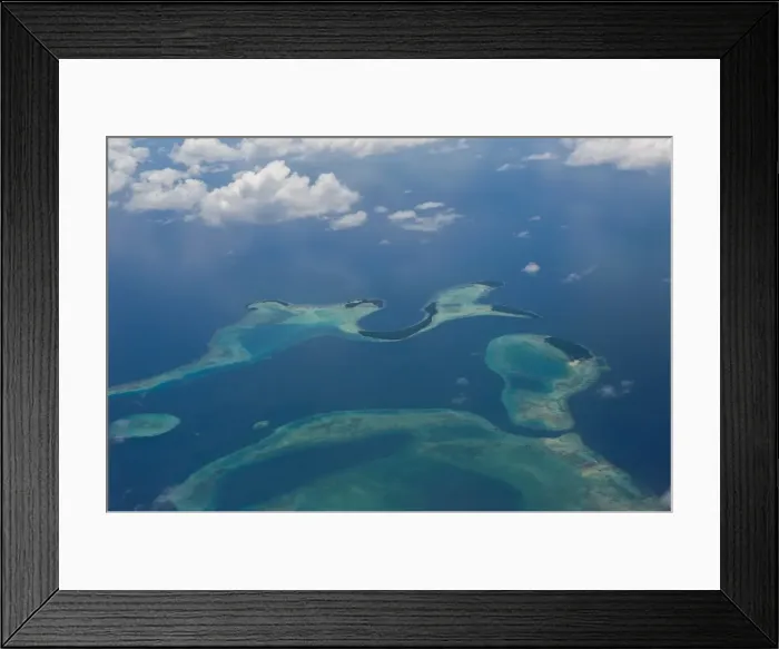 Framed Print : Aerial of the Russell Islands, Solomon Islands, Pacific Framed Print : Aerial of the Russell Islands, Solomon Islands, Pacific