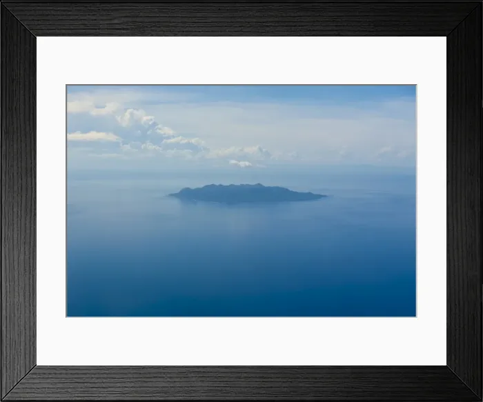 Framed Print : Aerial of the Sawo Island, Solomon Islands, Pacific