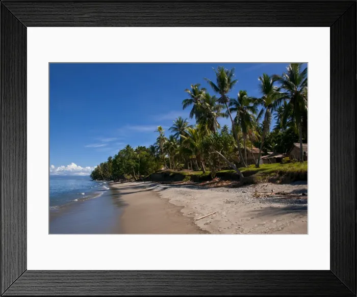 Framed Print : Tropical beach, Solomon Islands, Pacific Framed Print : Tropical beach, Solomon Islands, Pacific