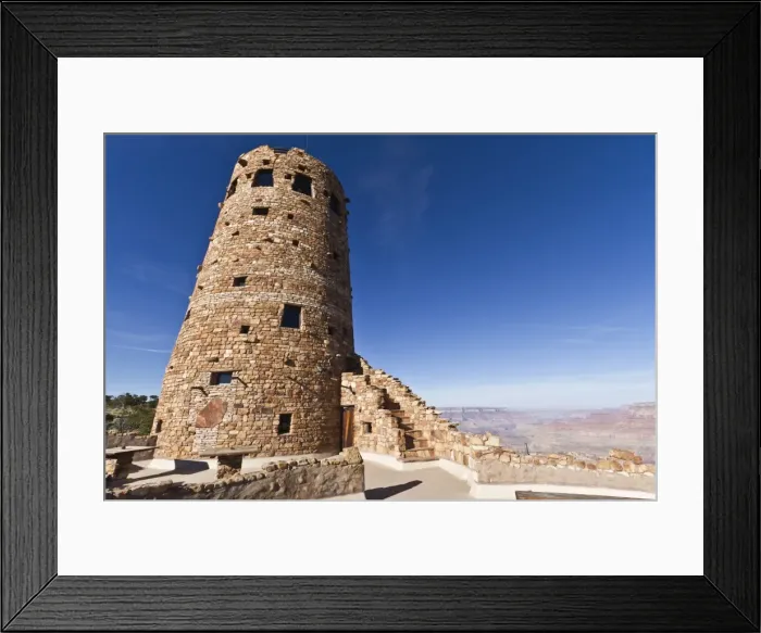 Framed Print : Desert View Watchtower, Grand Canyon National Park, UNESCO World Heritage Site, Northern Arizona, United States of America, North America Framed Print : Desert View Watchtower, Grand Canyon National Park, UNESCO World Heritage Site, Northern Arizona, United States of America, North America