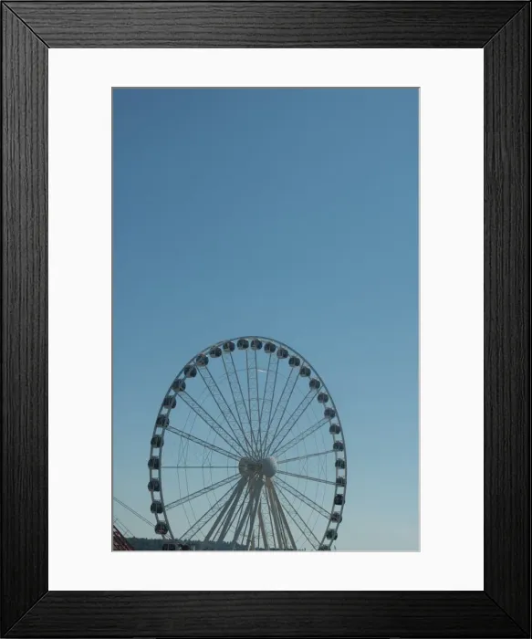 Framed Print : Seattles Ferris wheel on Pier 57, Seattle, Washington State, United States of America, North America Framed Print : Seattles Ferris wheel on Pier 57, Seattle, Washington State, United States of America, North America