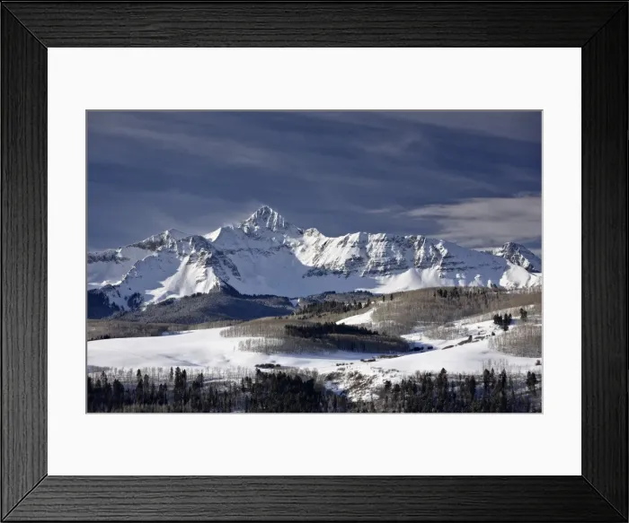 Framed Print : Mount Wilson in the winter, Uncompahgre National Forest, Colorado, United States of America, North America Framed Print : Mount Wilson in the winter, Uncompahgre National Forest, Colorado, United States of America, North America