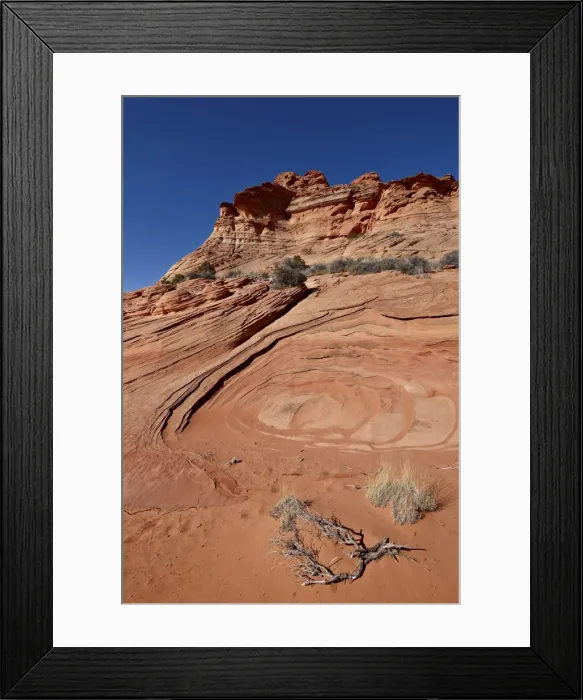 Framed Print : Sandstone and red sand, Vermillion Cliffs National Monument, Arizona, United States of America, North America Framed Print : Sandstone and red sand, Vermillion Cliffs National Monument, Arizona, United States of America, North America