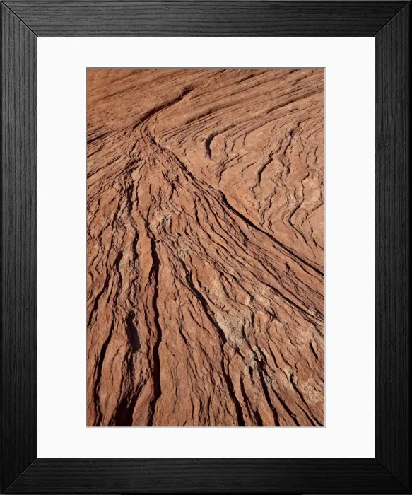 Framed Print : Sandstone layers eroded into a fan, Valley of Fire State Park, Nevada, United States of America, North America