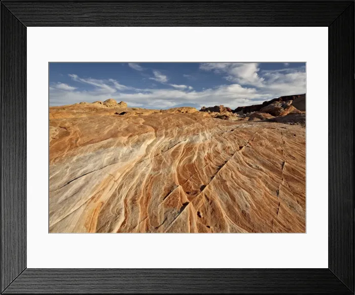 Framed Print : Sandstone layers under clouds, Valley of Fire State Park, Nevada, United States of America, North America Framed Print : Sandstone layers under clouds, Valley of Fire State Park, Nevada, United States of America, North America