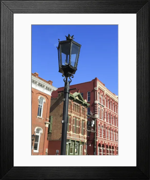 Framed Print : Historic Strand District, Galveston, Texas, United States of America, North America Framed Print : Historic Strand District, Galveston, Texas, United States of America, North America