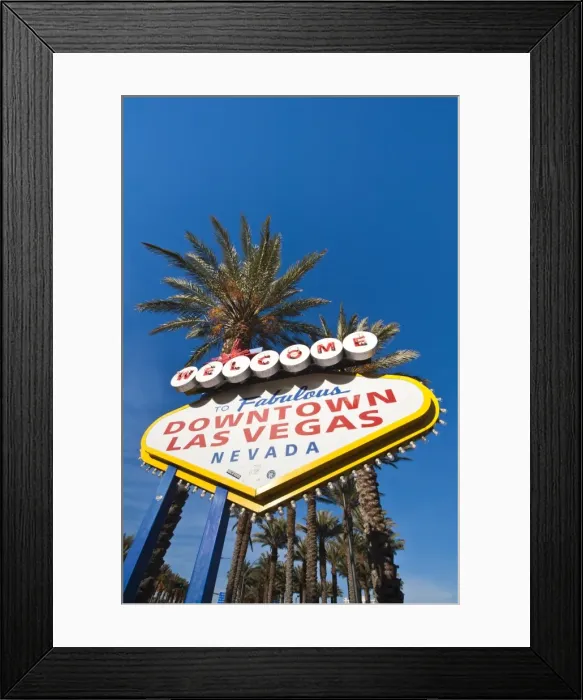 Framed Print : Welcome to downtown Las Vegas sign, Las Vegas, Nevada, United States of America, North America Framed Print : Welcome to downtown Las Vegas sign, Las Vegas, Nevada, United States of America, North America