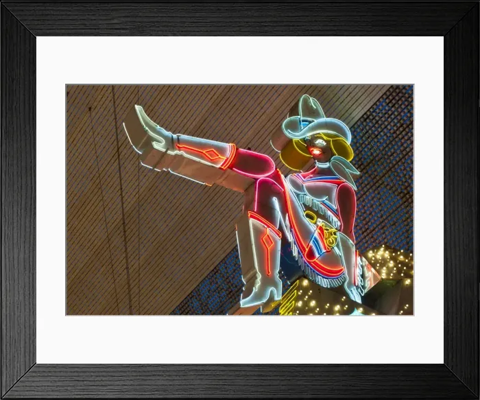 Framed Print : Glitter Gulch Casino and Fremont Street Experience, Las Vegas, Nevada, United States of America, North America