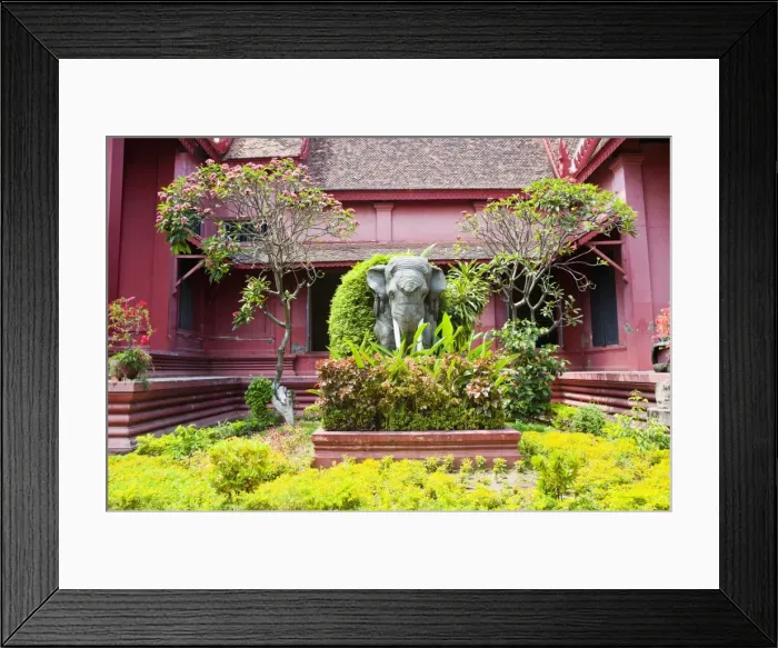 Framed Print : Elephant statue outside The National Museum of Cambodia, Phnom Penh, Cambodia, Indochina, Southeast Asia, Asia Framed Print : Elephant statue outside The National Museum of Cambodia, Phnom Penh, Cambodia, Indochina, Southeast Asia, Asia