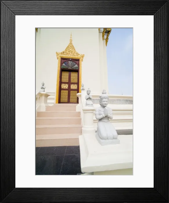 Framed Print : Small white Buddha statues at The Silver Pagoda (Temple of the Emerald Buddha), The Royal Palace, Phnom Penh, Cambodia, Indochina, Southeast Asia, Asia Framed Print : Small white Buddha statues at The Silver Pagoda (Temple of the Emerald Buddha), The Royal Palace, Phnom Penh, Cambodia, Indochina, Southeast Asia, Asia