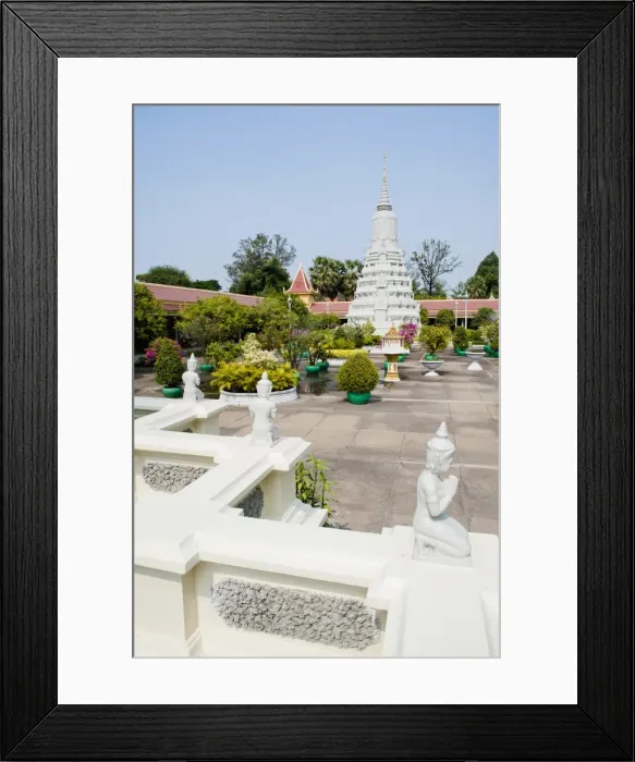 Framed Print : Stupa of King Norodom at The Silver Pagoda, (Temple of the Emerald Buddha), The Royal Palace, Phnom Penh, Cambodia, Indochina, Southeast Asia, Asia Framed Print : Stupa of King Norodom at The Silver Pagoda, (Temple of the Emerald Buddha), The Royal Palace, Phnom Penh, Cambodia, Indochina, Southeast Asia, Asia