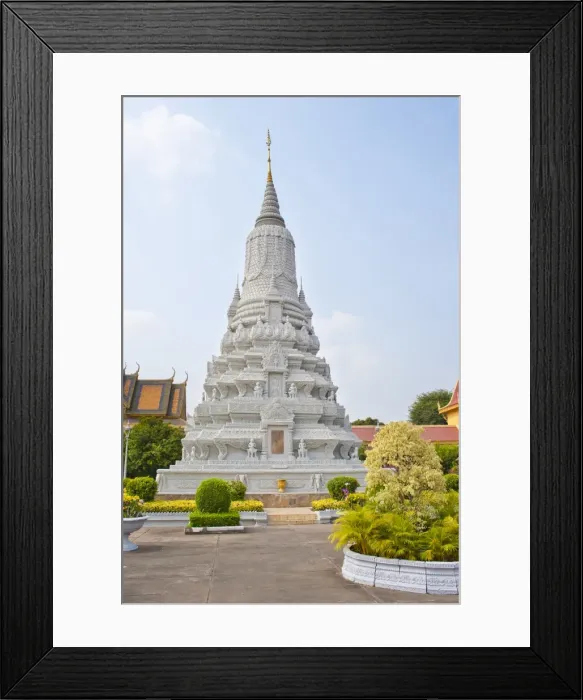 Framed Print : Stupa of King Norodom at The Silver Pagoda, (Temple of the Emerald Buddha), The Royal Palace, Phnom Penh, Cambodia, Indochina, Southeast Asia, Asia Framed Print : Stupa of King Norodom at The Silver Pagoda, (Temple of the Emerald Buddha), The Royal Palace, Phnom Penh, Cambodia, Indochina, Southeast Asia, Asia