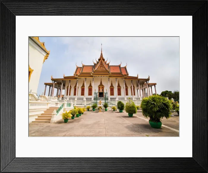 Framed Print : Silver Pagoda, (Temple of the Emerald Buddha) at The Royal Palace, Phnom Penh, Cambodia, Indochina, Southeast Asia, Asia