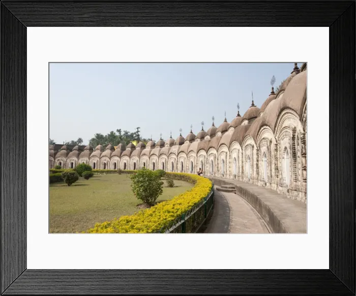 Framed Print : Outer ring of 108 Shiva temples built in two concentric circles by Maharaja Teja Chandra Bahadur in 1809, Kalna, West Bengal, India, Asia Framed Print : Outer ring of 108 Shiva temples built in two concentric circles by Maharaja Teja Chandra Bahadur in 1809, Kalna, West Bengal, India, Asia