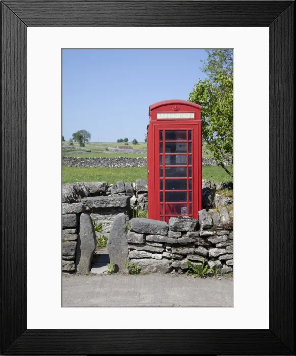Framed Print : Red telephone box, Monyash, Peak District, Derbyshire, England, United Kingdom, Europe Framed Print : Red telephone box, Monyash, Peak District, Derbyshire, England, United Kingdom, Europe