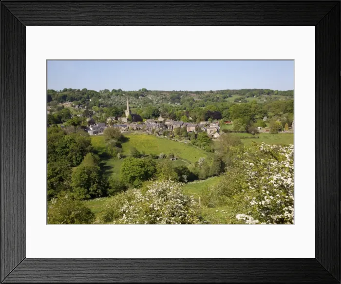 Framed Print : View over village and church, Ashover, Derbyshire, England, United Kingdom, Europe Framed Print : View over village and church, Ashover, Derbyshire, England, United Kingdom, Europe