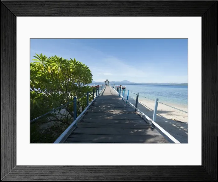 Framed Print : Jetty at Gangga Island, Sulawesi, Indonesia, Southeast Asia, Asia Framed Print : Jetty at Gangga Island, Sulawesi, Indonesia, Southeast Asia, Asia