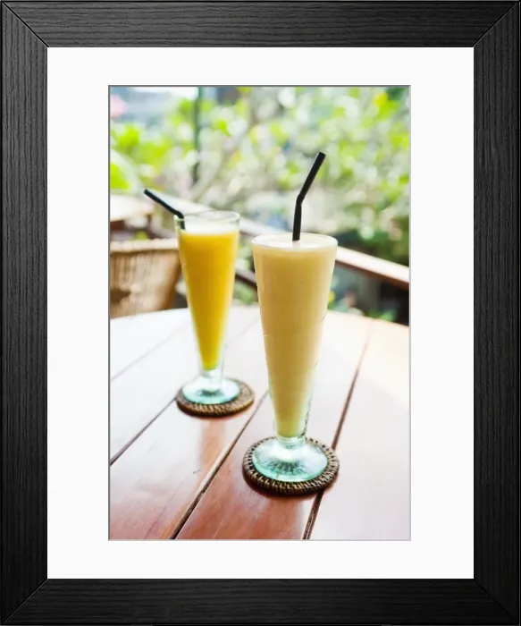 Framed Print : Mango fruit juice at breakfast in a cafe in Ubud, Bali, Indonesia, Southeast Asia, Asia Framed Print : Mango fruit juice at breakfast in a cafe in Ubud, Bali, Indonesia, Southeast Asia, Asia